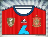 Camiseta del mundial de fútbol 2014 de España