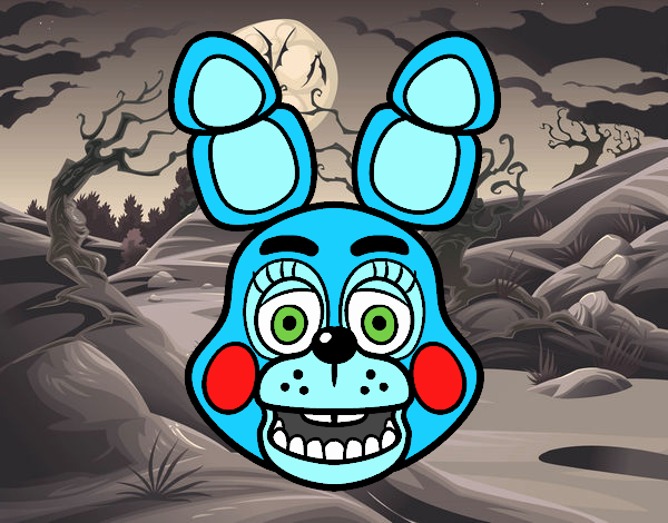 Cara de Toy Bonnie de Five Nights at Freddy's