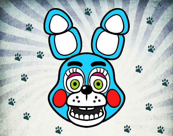 Cara de Toy Bonnie de Five Nights at Freddy's