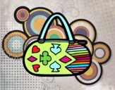 Clutch con motivos de cartas