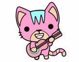 Gato guitarrista