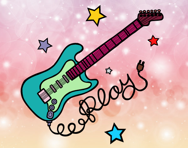 Guitarra y estrellas