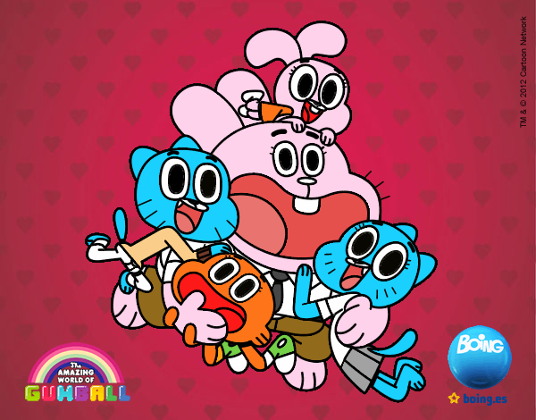 Gumball y amigos contentos