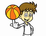 Jugador de baloncesto junior