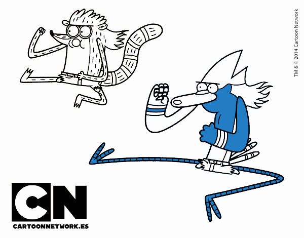 Mordecai y Rigby karatekas