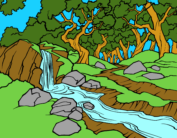 Compartir más de 84 bosque con rio dibujo mejor - vietkidsiq.edu.vn