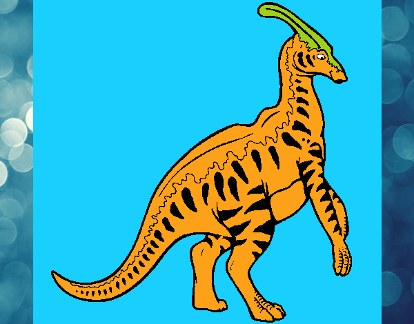 Parasaurolofus con rayas