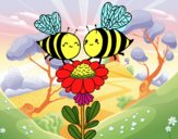 Pareja de abejas