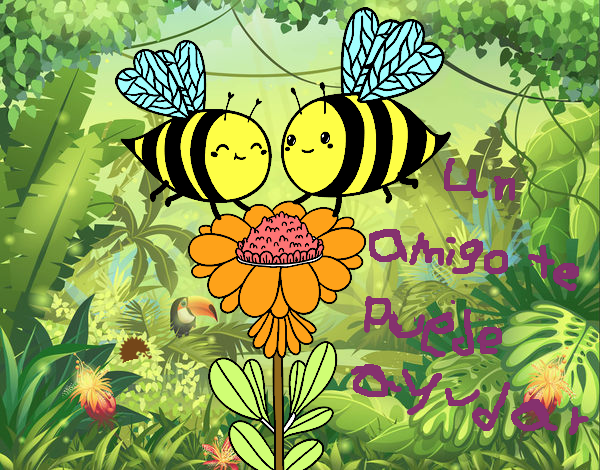 Pareja de abejas