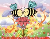 Pareja de abejas