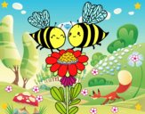 Pareja de abejas