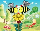 Pareja de abejas