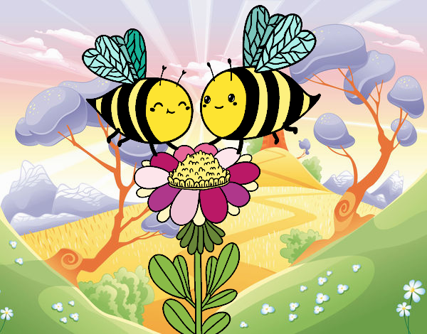 Pareja de abejas