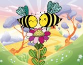 Pareja de abejas