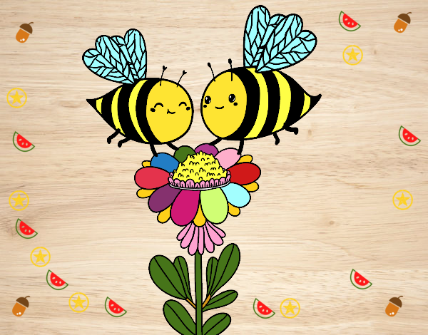 Pareja de abejas