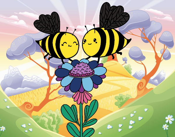 Pareja de abejas