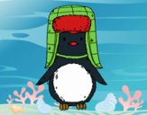 Pingüino con gorro