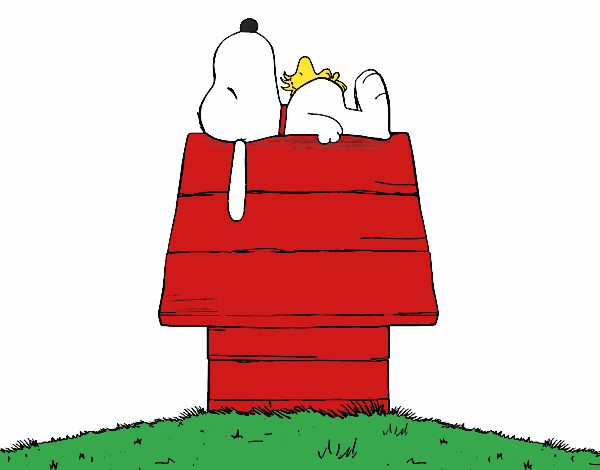 Dibujo de Snoopy durmiendo pintado por en  el día 07-06-20 a las  02:36:57. Imprime, pinta o colorea tus propios dibujos!