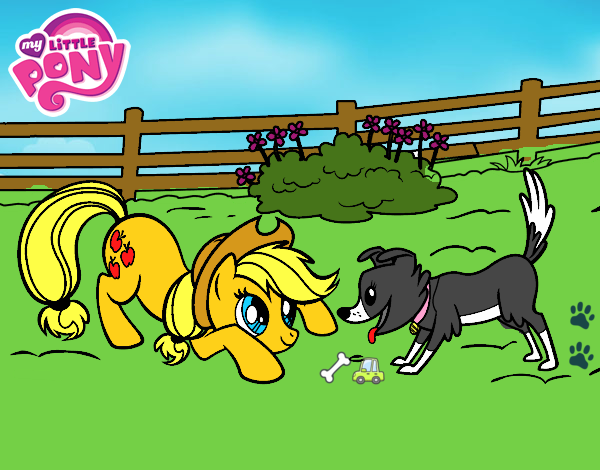 Applejack y Winona