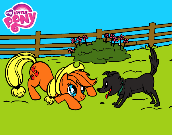 Applejack y Winona