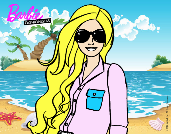 Barbie con gafas de sol