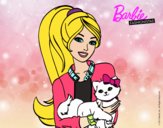 Barbie con su linda gatita