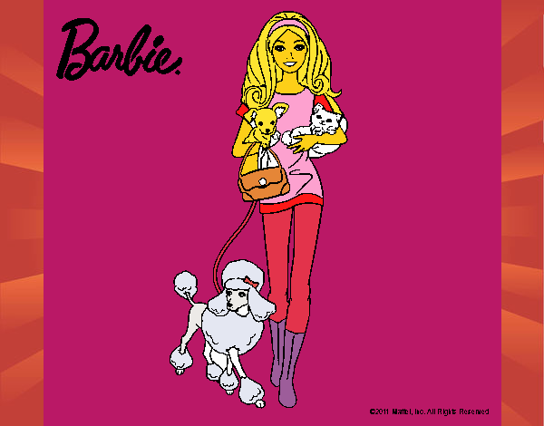 Barbie con sus mascotas