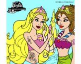 Barbie se despiede de la reina sirena