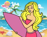 Barbie va a surfear