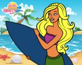 Barbie va a surfear