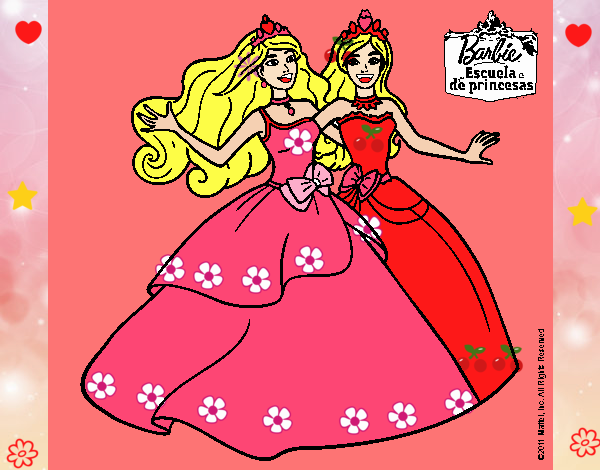 Barbie y su amiga súper felices