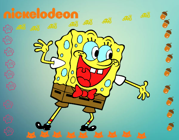 Bob Esponja saludando