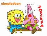 Bob Esponja y Patricio en bañador