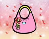 Bolso con flor