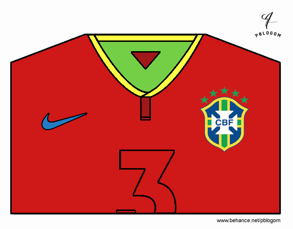 Camiseta del mundial de fútbol 2014 de Brasil