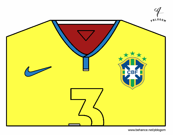 Camiseta del mundial de fútbol 2014 de Brasil