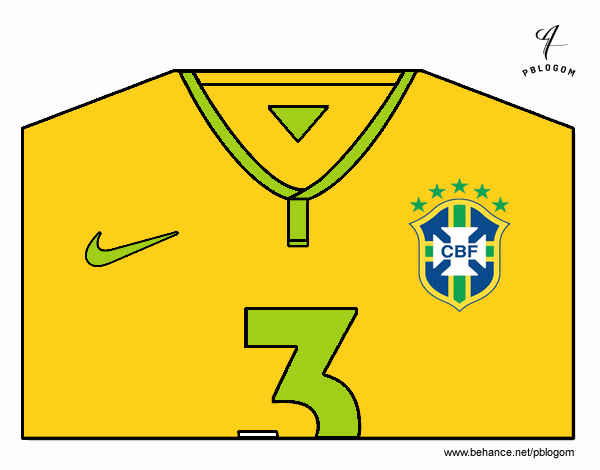 Camiseta del mundial de fútbol 2014 de Brasil