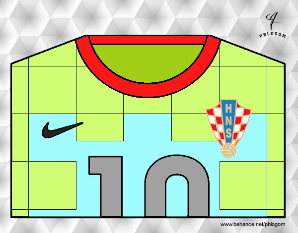 Camiseta del mundial de fútbol 2014 de Croacia