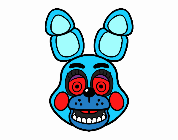 Cara de Toy Bonnie de Five Nights at Freddy's