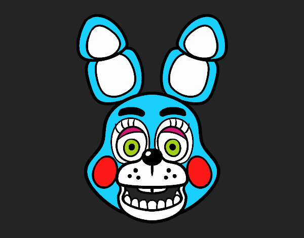 Cara de Toy Bonnie de Five Nights at Freddy's