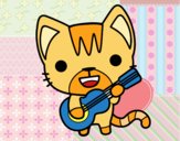 Gato guitarrista