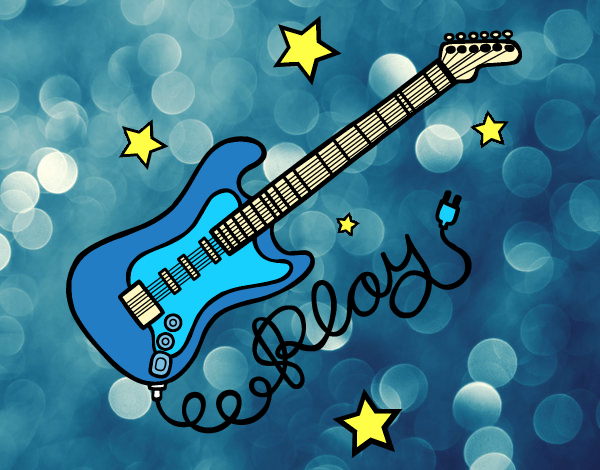 Guitarra y estrellas