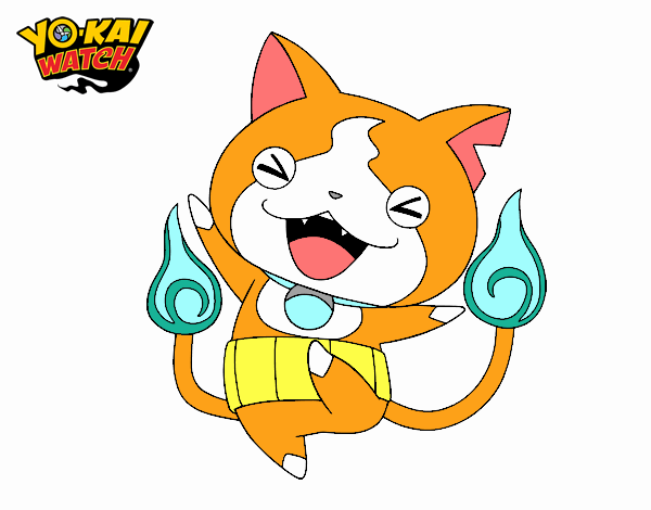 Jibanyan feliz