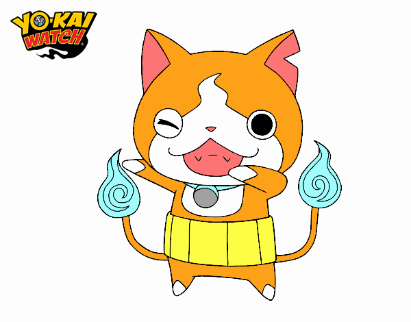 Jibanyan guiñando el ojo