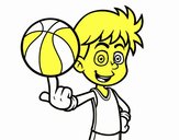 Jugador de baloncesto junior