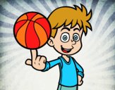 Jugador de baloncesto junior