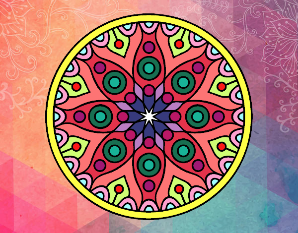 mandala con colores de todo tipo