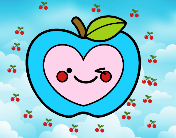 Manzana corazón