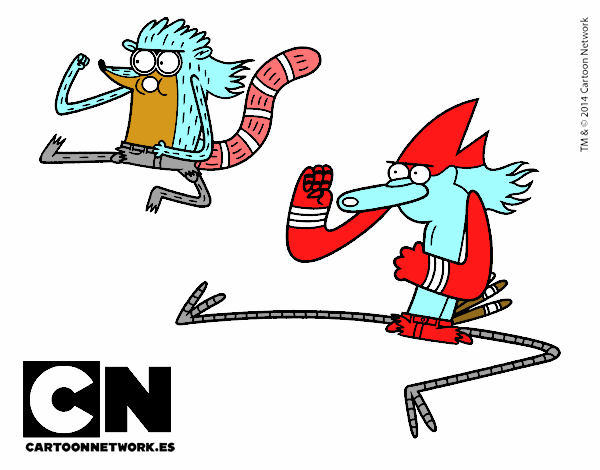 Mordecai y Rigby karatekas