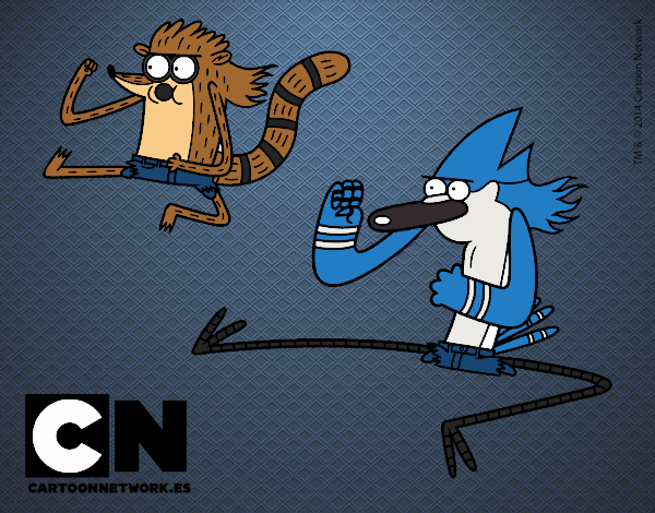 Mordecai y Rigby karatekas